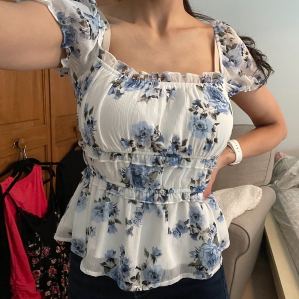 Mi Ami Light Blue Blouse